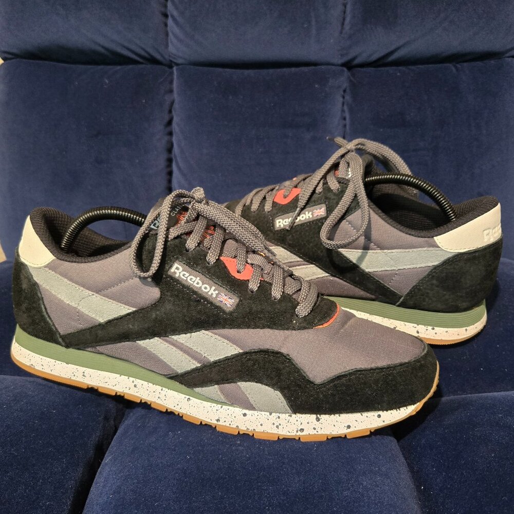 Reebok Classic Leather Ripple Ash Grey / Black / White Men's Size 11 US